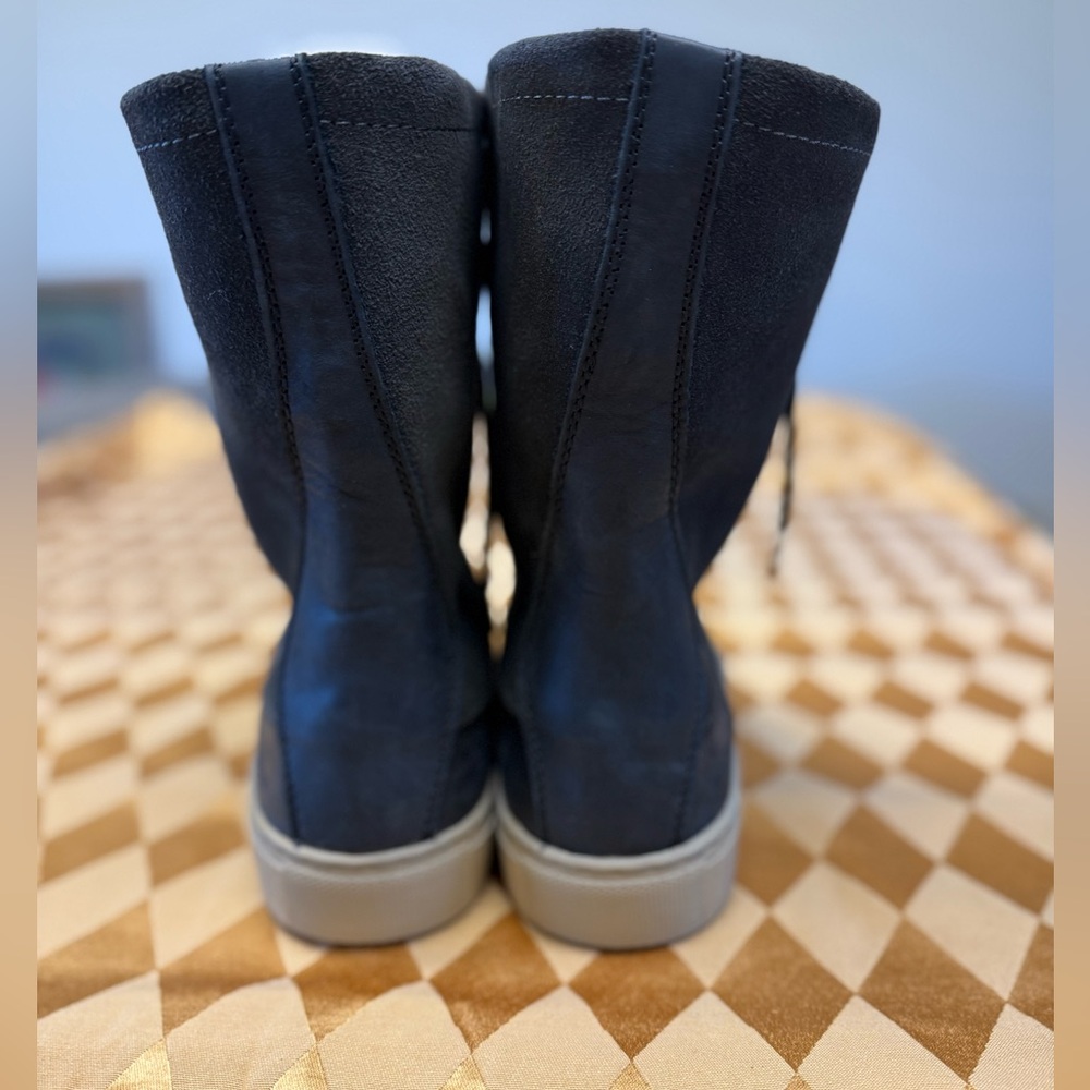 Cougar Dark Green/Blue High-Top Boots with Faux Shearling Lining Woman’s Size 9 - Picture 4 of 7